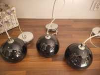lampa wiszaca czarna 3szt