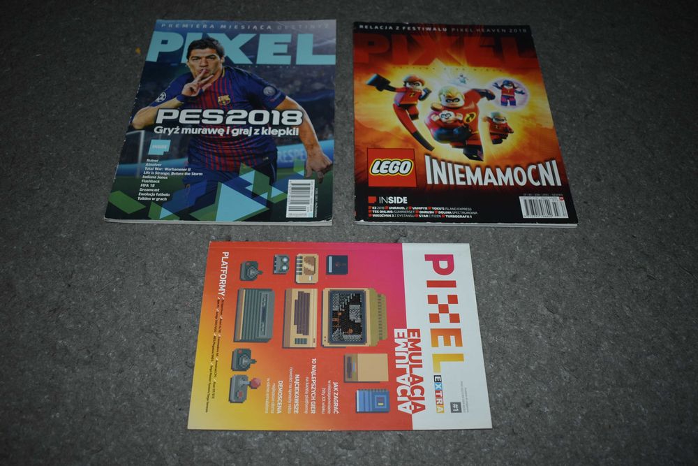 Czasopismo magazyn Pixel Retro Gaming Pixel Extra Emulacja Gry 3szt.