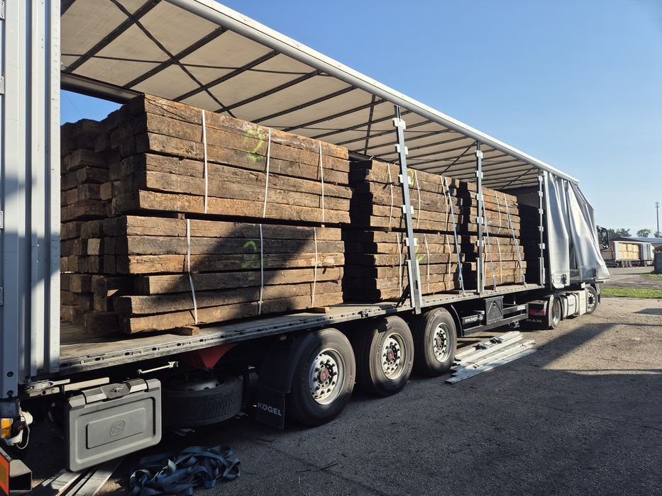 Podkłady drewniane ogrodowe 384szt transport