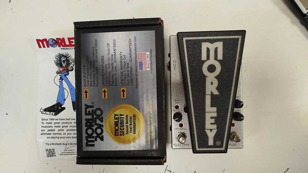 Morley 20/20 Power Fuzz Wah Pedal de Guitarra