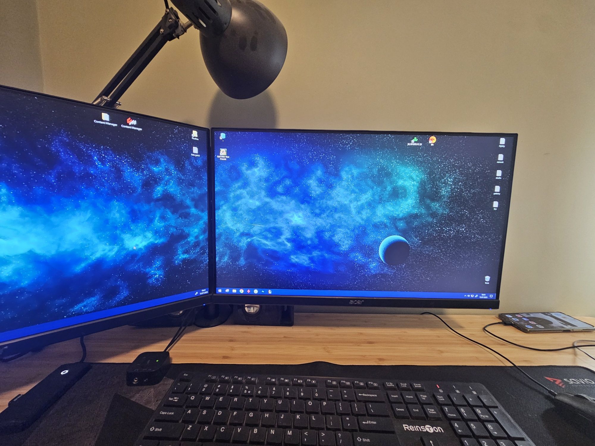 2x Monitor Acer VG240Y