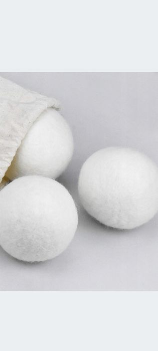 Kule do prania naturalne wełniane 6 sztuk