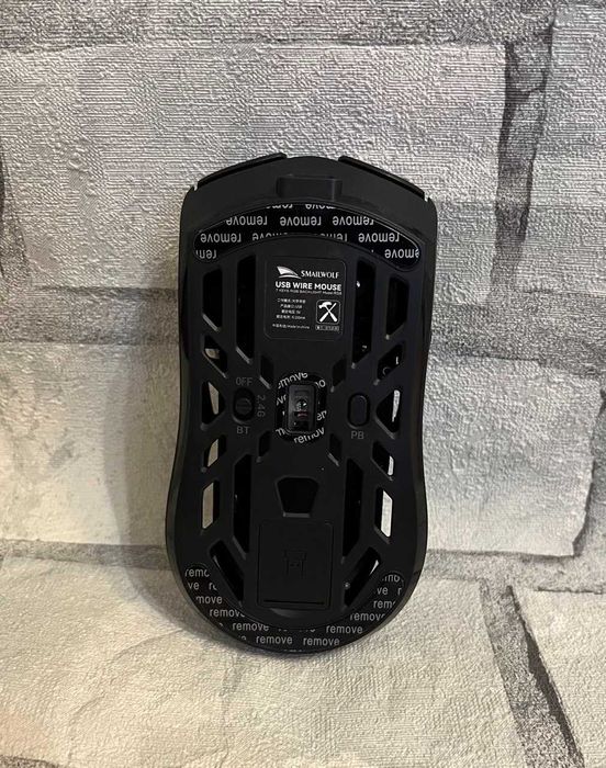 Ігрова мишка, безпровідна SMAILWOLF RS8, з екраном, чорна