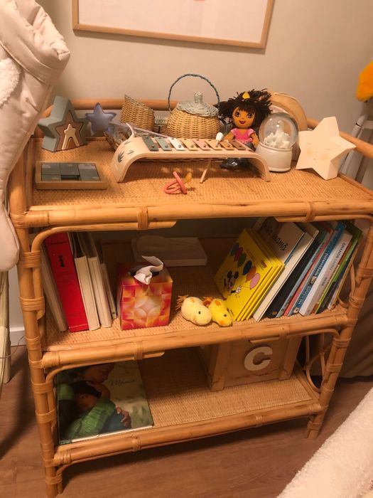 Muda fraldas/movel rattan zara home