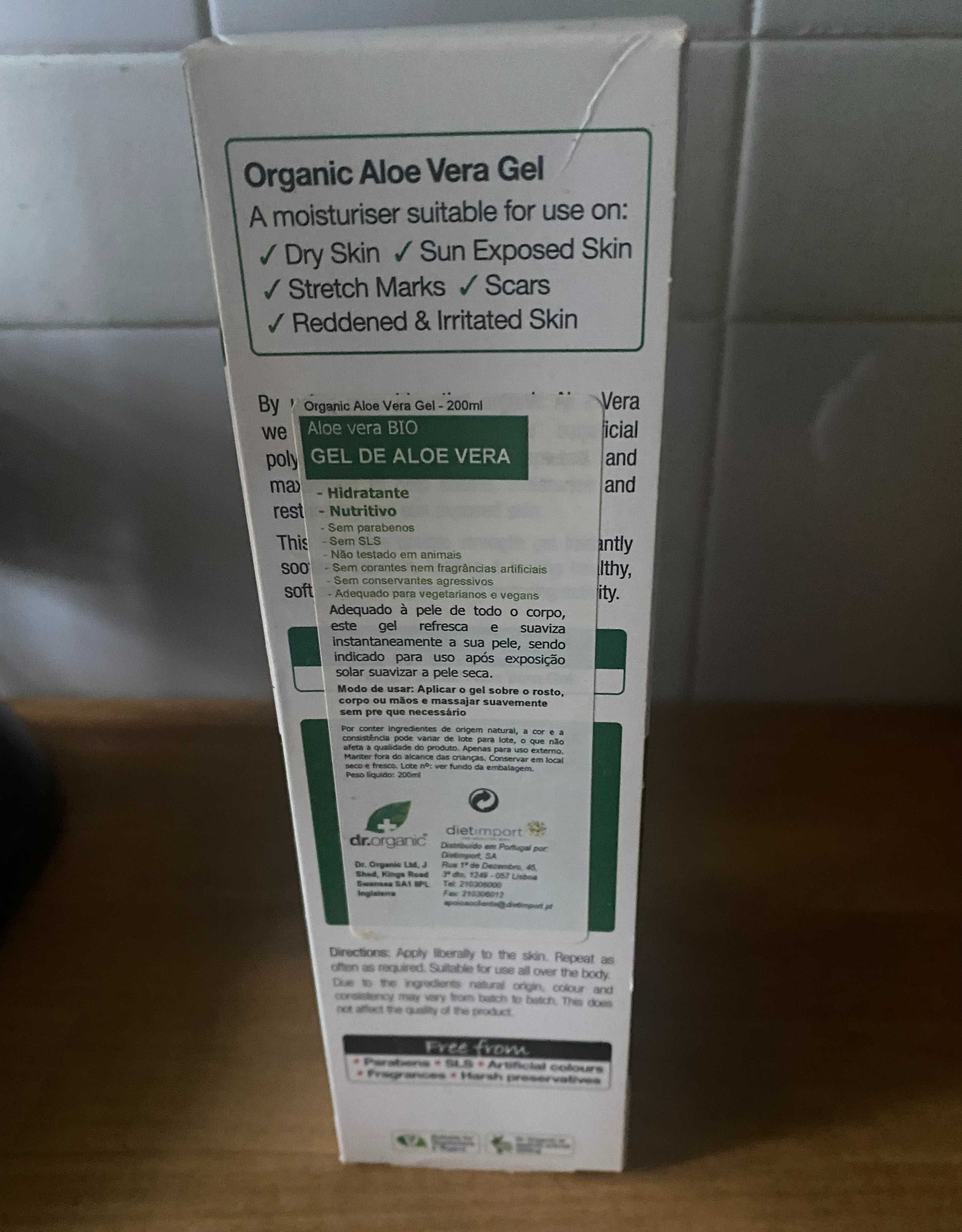 Gel Aloe Vera Dr. Organic Skincare 200 ml, Novo