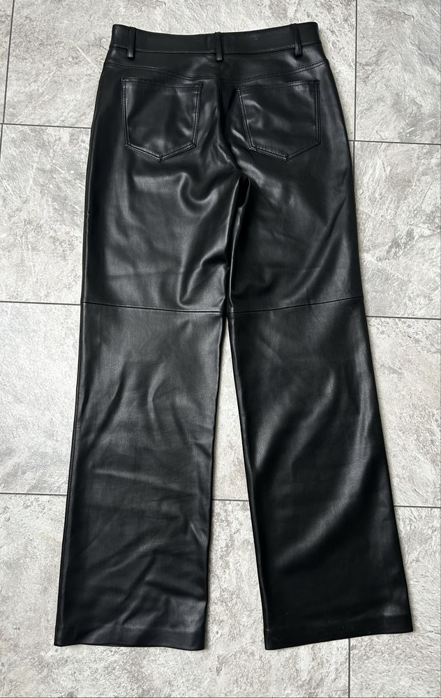 Spodnie skórzane wide leg Mango 38 święta