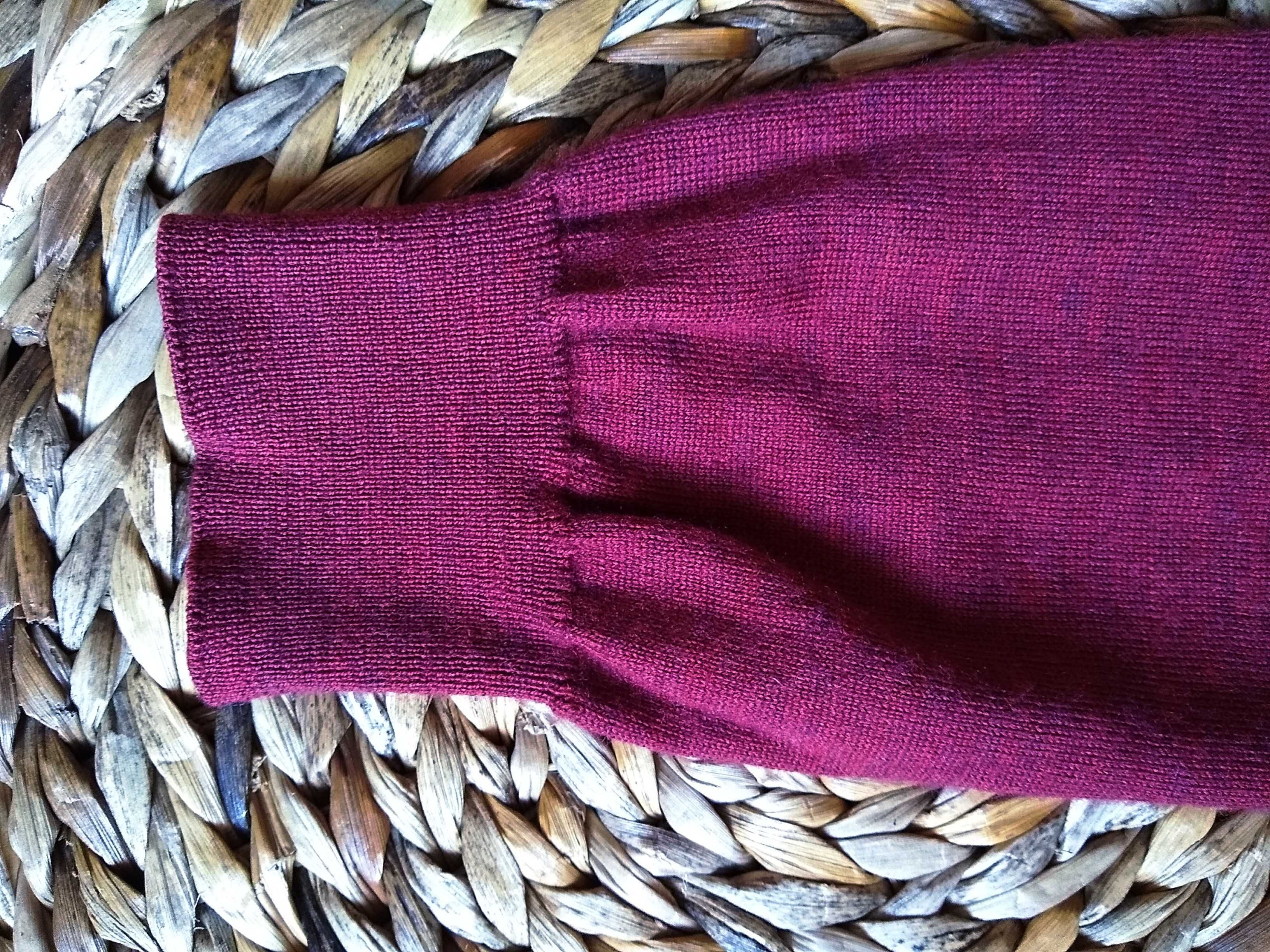 Elegancki szwedzki męski sweter wełniany, 100% Merino