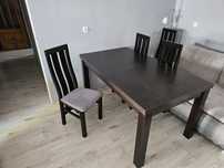 Stòł 160x90 rozkładany 210x90 4 krzesła