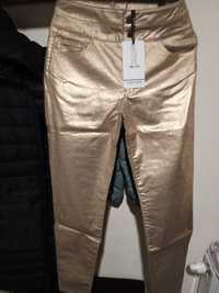 Złote spodnie Naf Naf roz  36