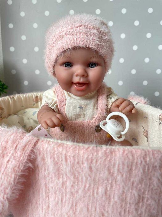 Пупс реборн дівчинка хлопчик посміхається Arias Elegance 33 см
