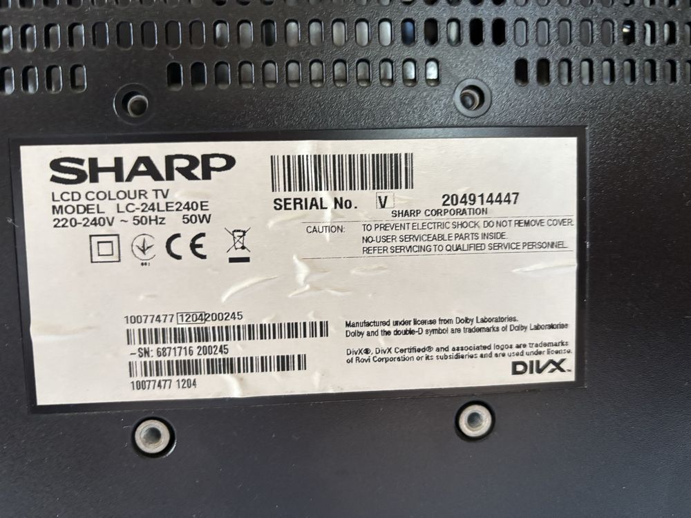 TV Sharp 24’ LC-24LE240E