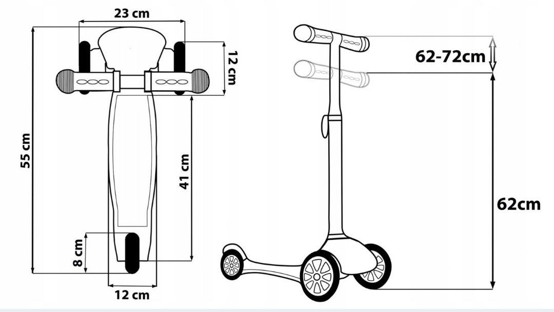 NOWA Hulajnoga 3-kołowa Cars Auta Zygzak Mcqueen

Motyw: Car