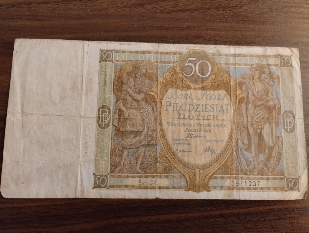 50zł stary banknot 1929