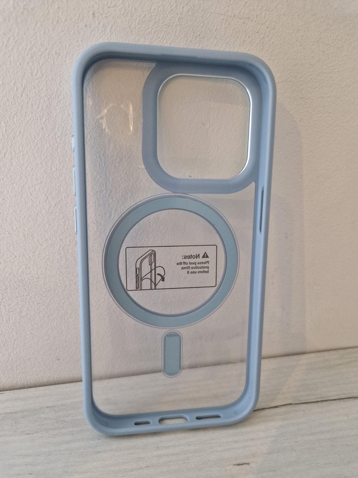 Tel Protect Magnetic Clear Case do Iphone 14 Pro Jasnoniebieski