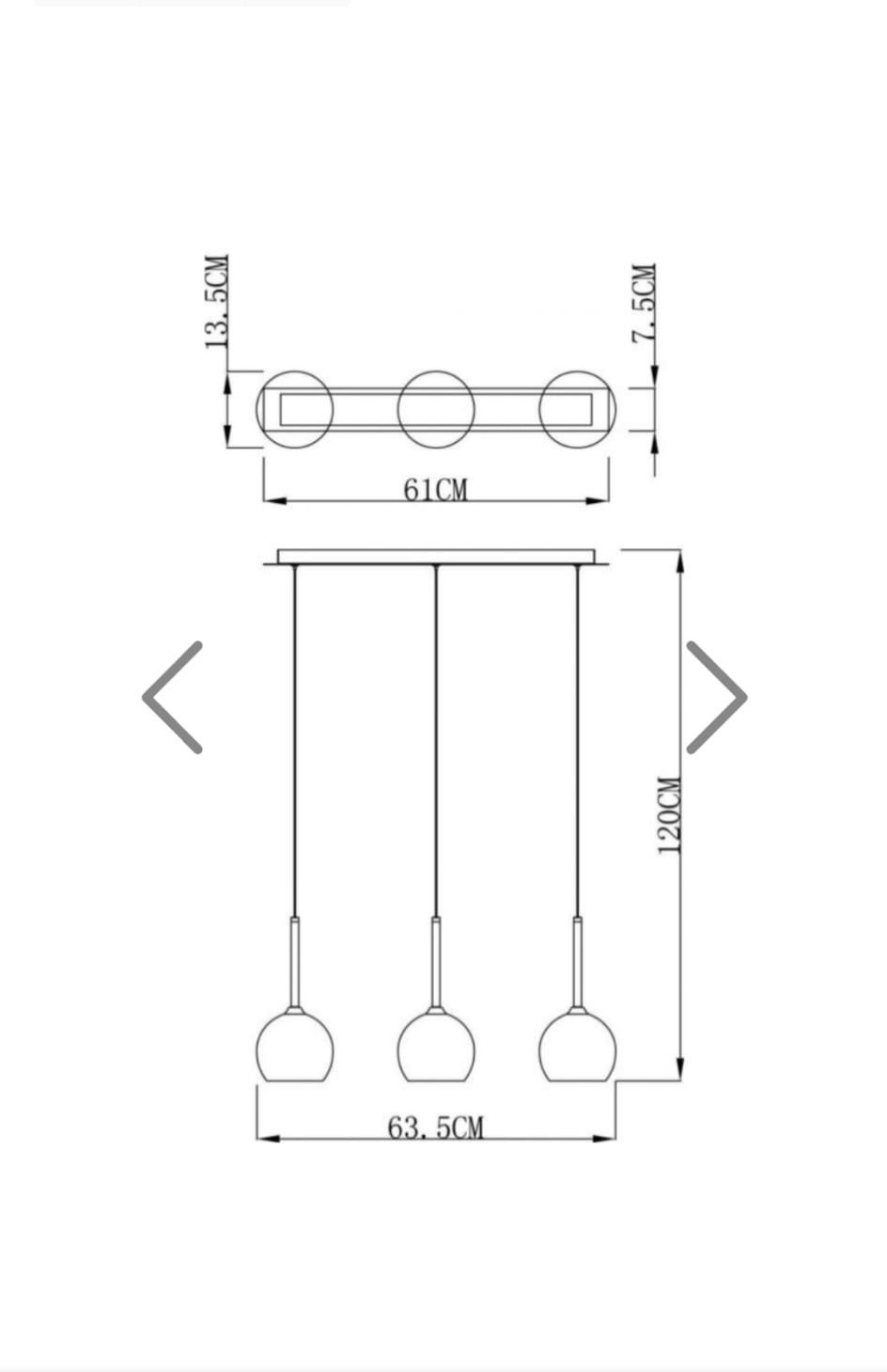 Lampa wisząca nowa