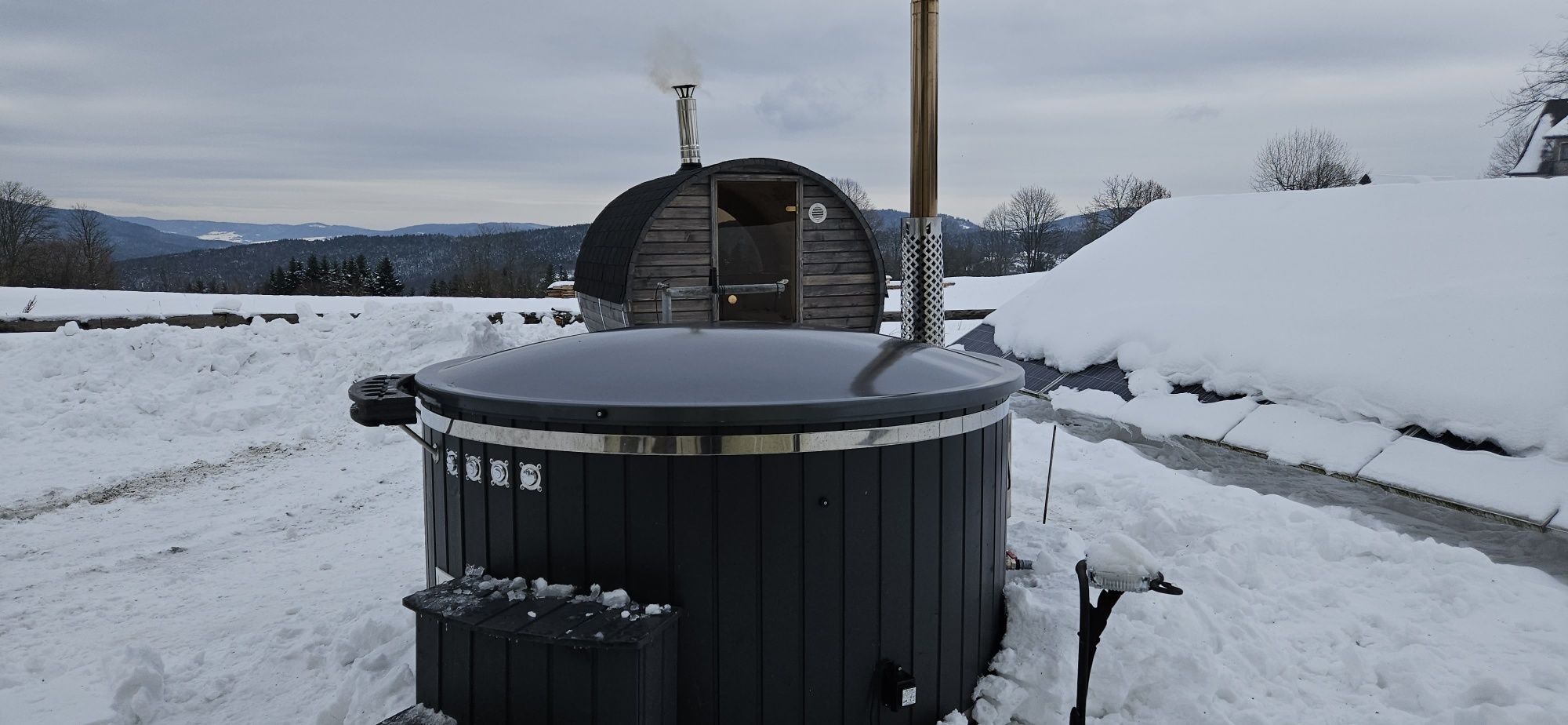 Domki,domek na wynajem ruska bania, jacuzzi,sauna