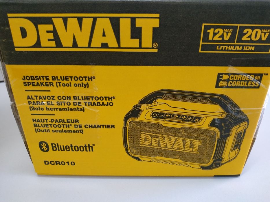 DeWalt DCR010 Bluetooth speaker колонка Оригінал США