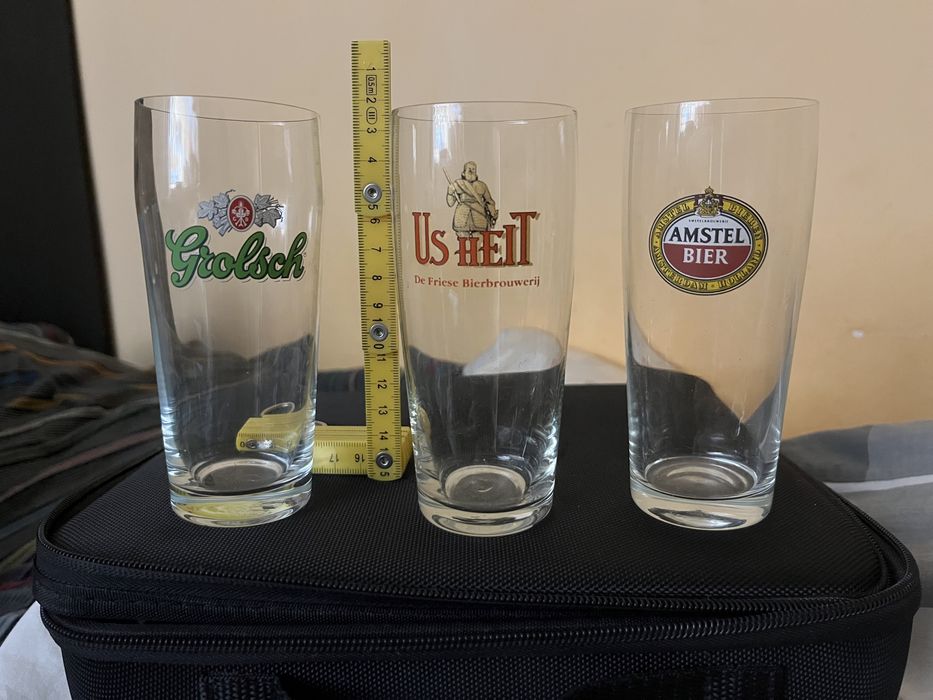 3x pokal piwo grolsch amstel us heit