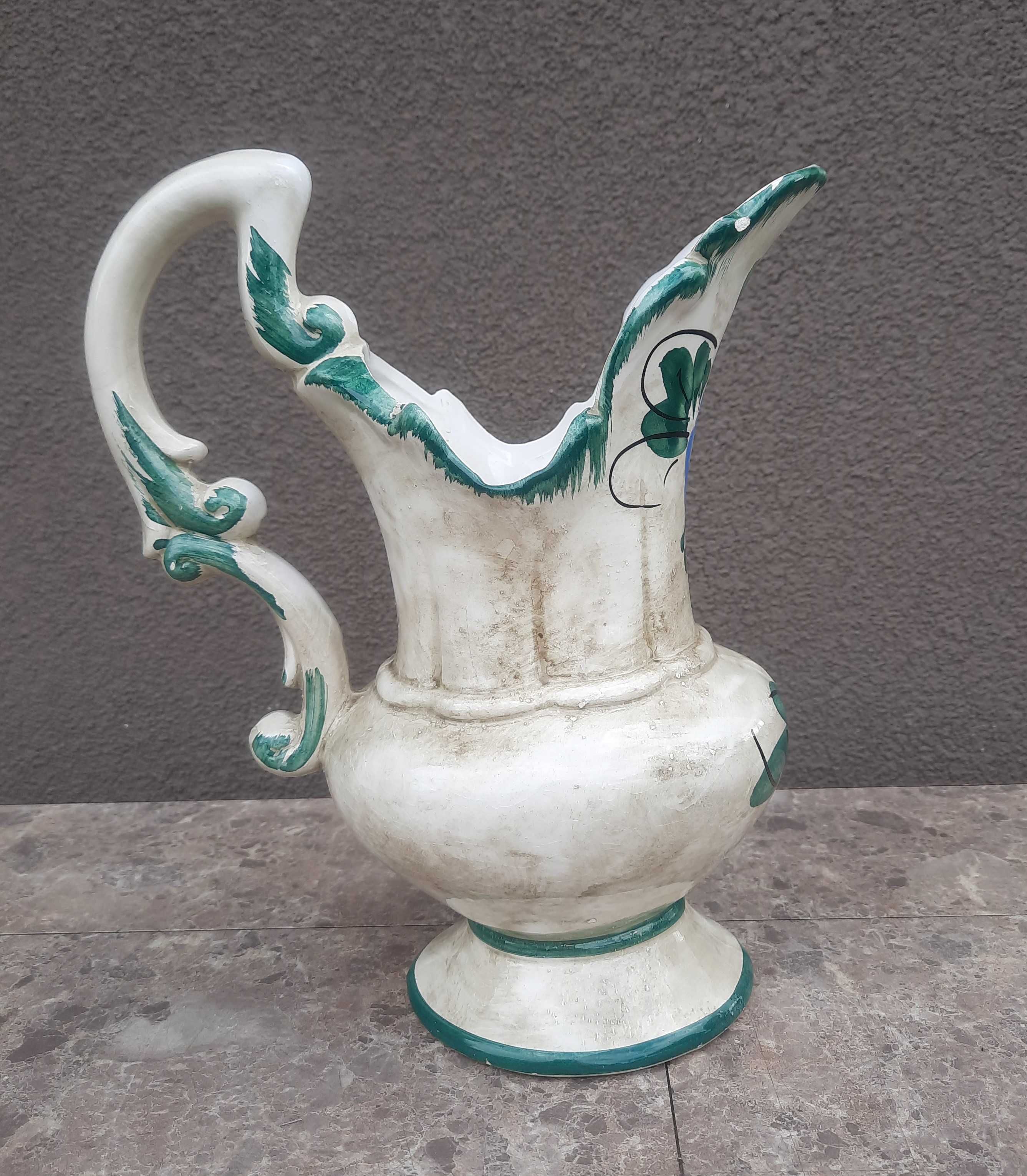 Ładny ceramiczny wazon dzban włoski 24cm