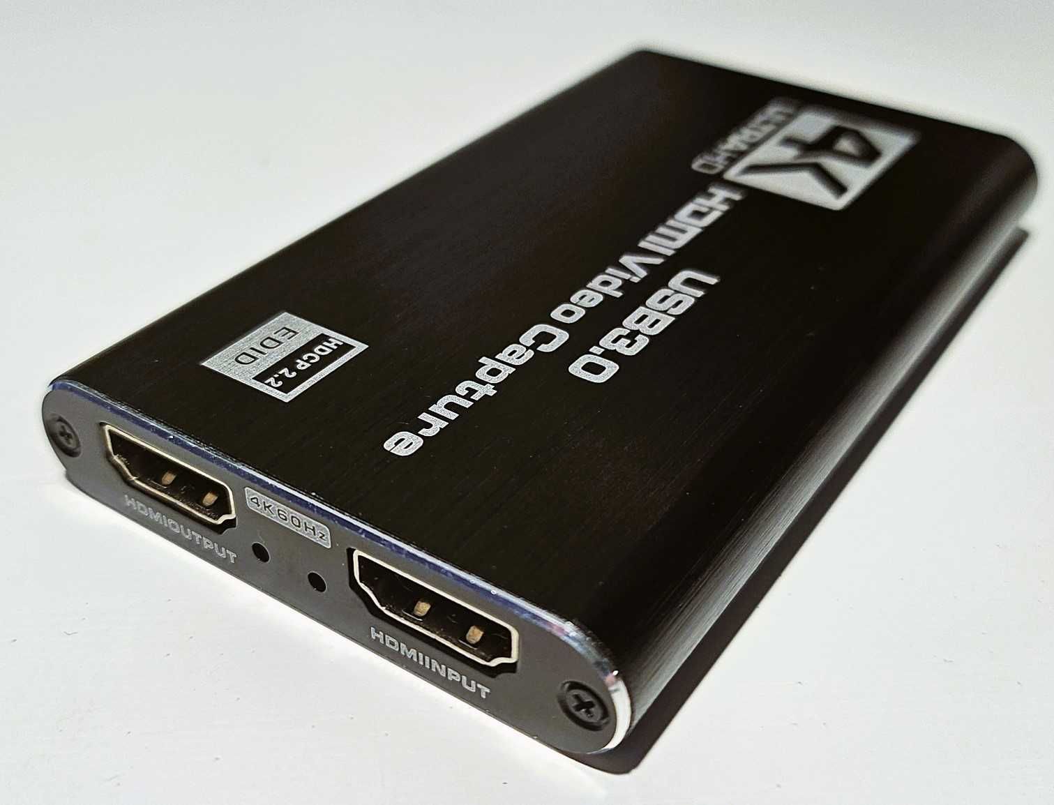 Grabber nagrywarka USB 3.0 - PC HDMI 4K OBS (przewód USB i 2 x HDMI)