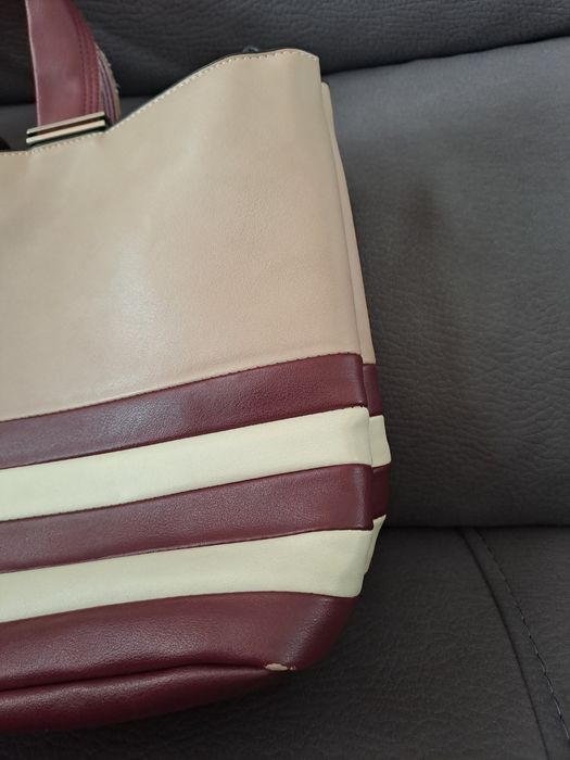 Mala / Carteira Parfois rosa e bordeaux