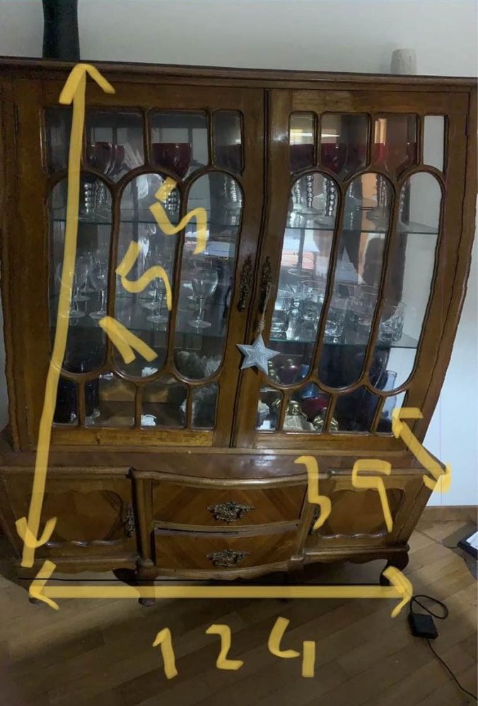 Cristaleira Queen Anne