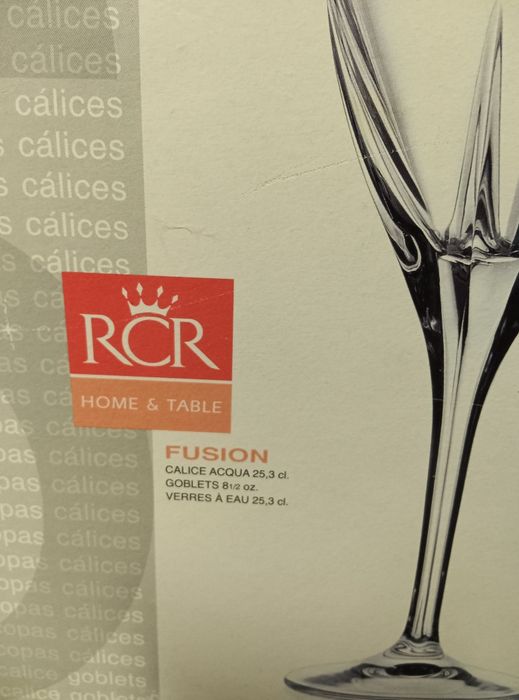 Copos de cristal neste natal