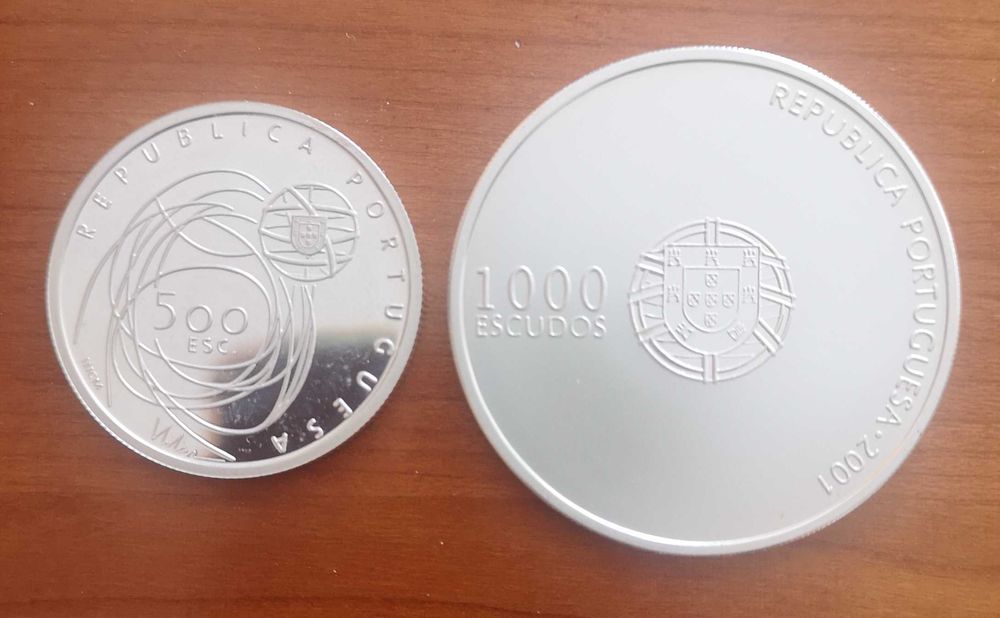 moedas prata proof 500 e 1000 escudos 2001 (#2)