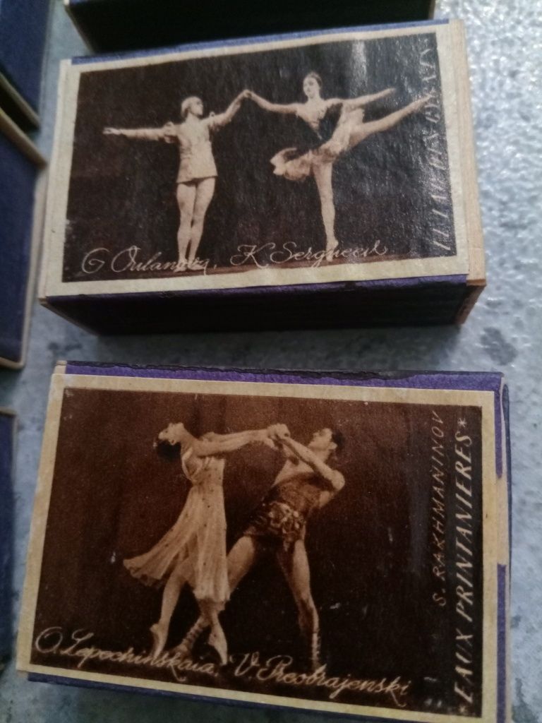Coleção de caixas de fósforos Le theatre Ballet Bolchoi 1958 USSR