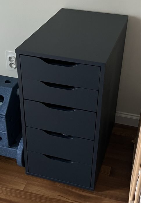 Komoda IKEA Alex – granatowa, w dobrym stanie