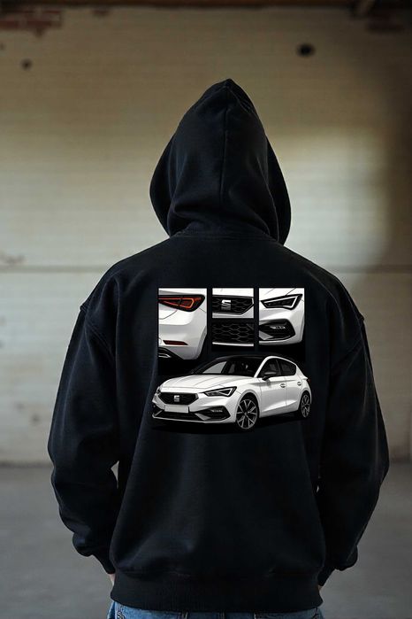 Męska Czarna Bluza M Seat Leon FR