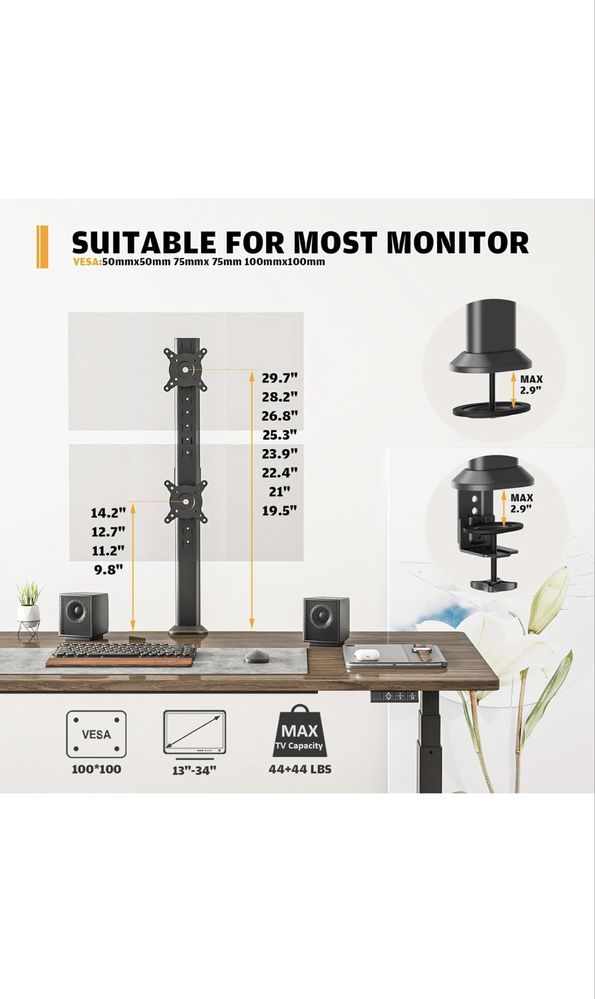 Suporte monitor de mesa HEMUDU