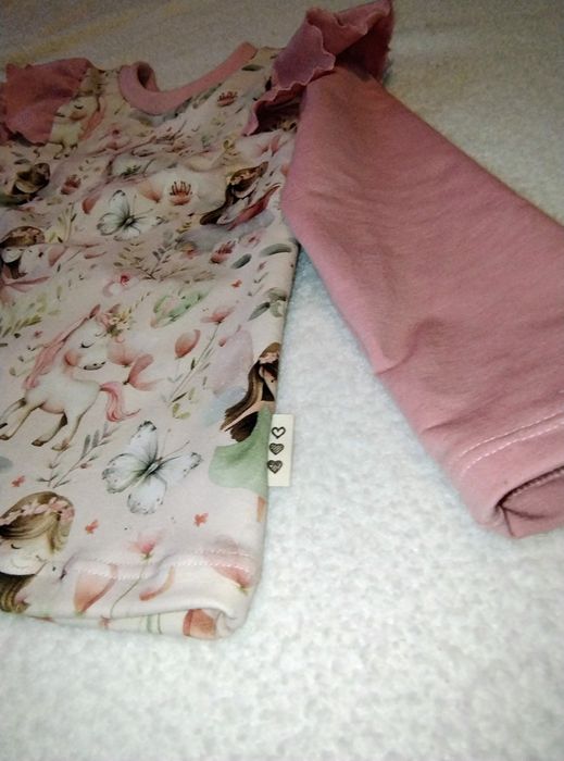 Bluza dziewczęca dresówka pętelka