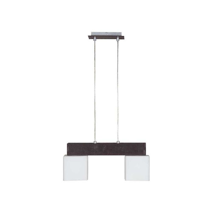 lampa wisząca wenge klosz mleczny