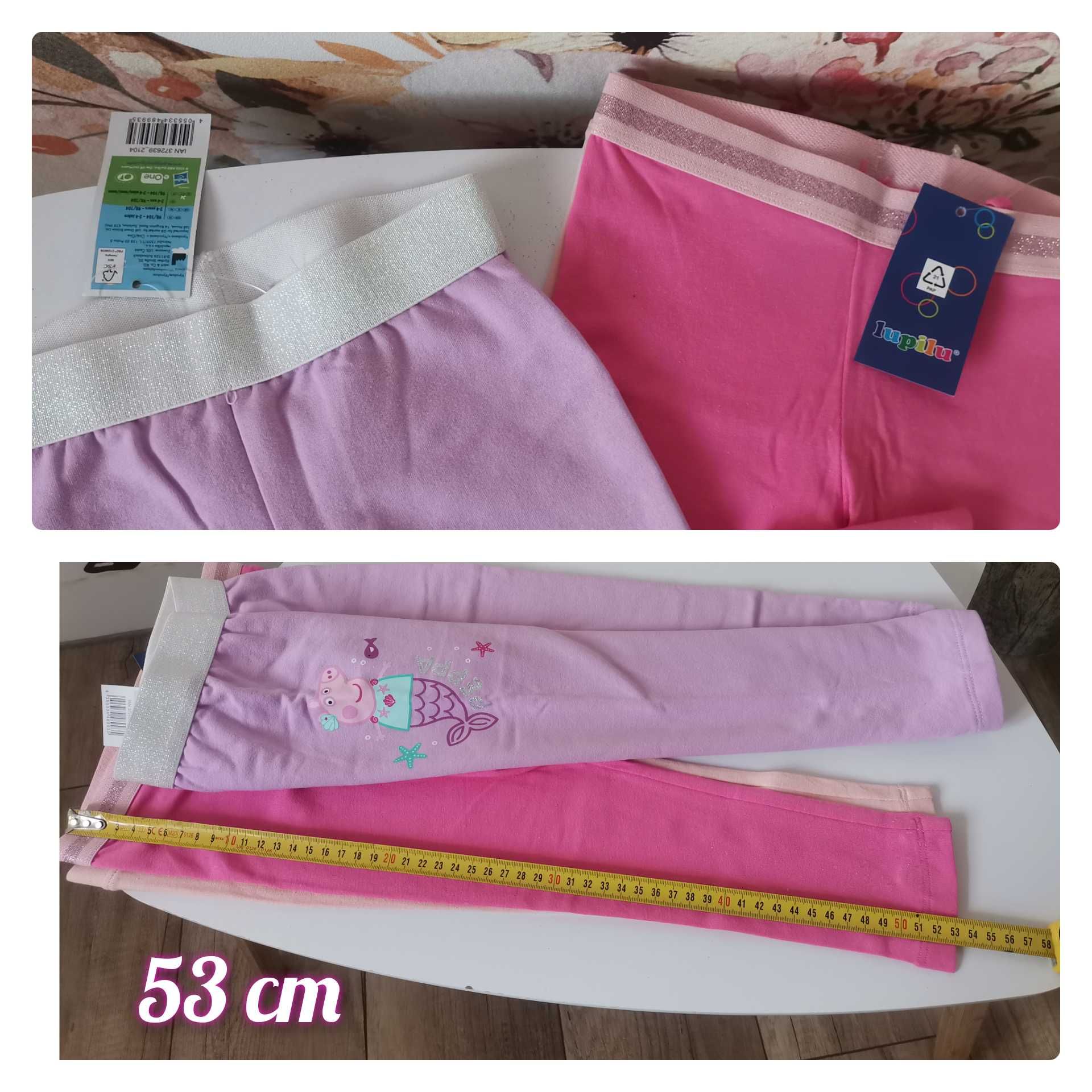 PEPPA nowe Leginsy 98/104 legginsy leginsy termiczne plus zwykłe