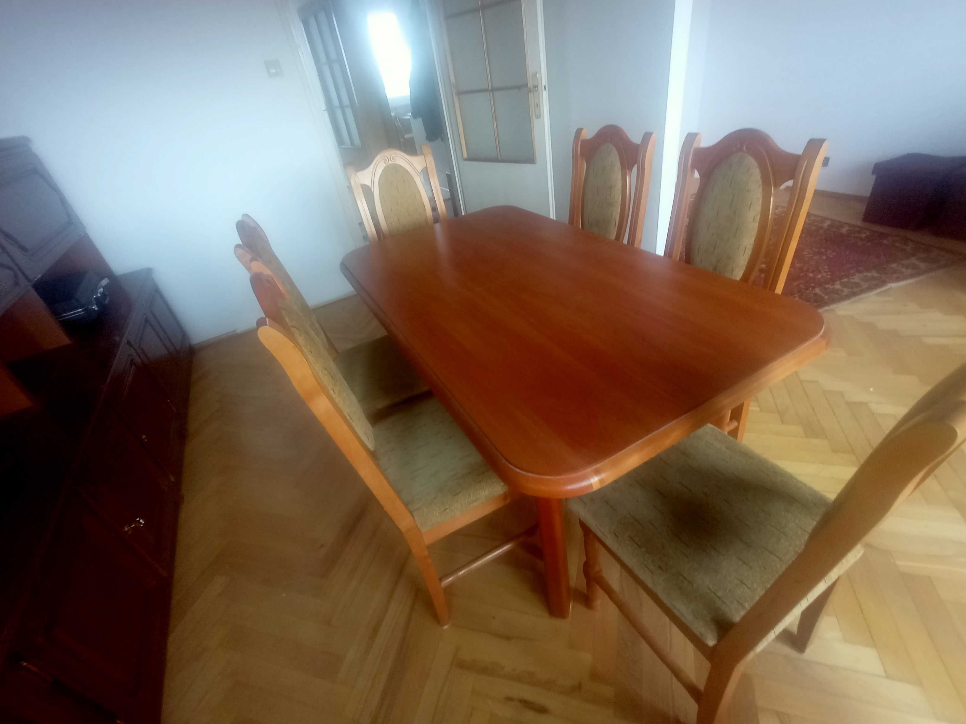 stół + 6 krzeseł