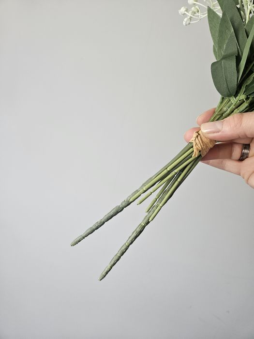 Bukiet wiązanka sztuczny ruskus gipsówka na ślub wesele