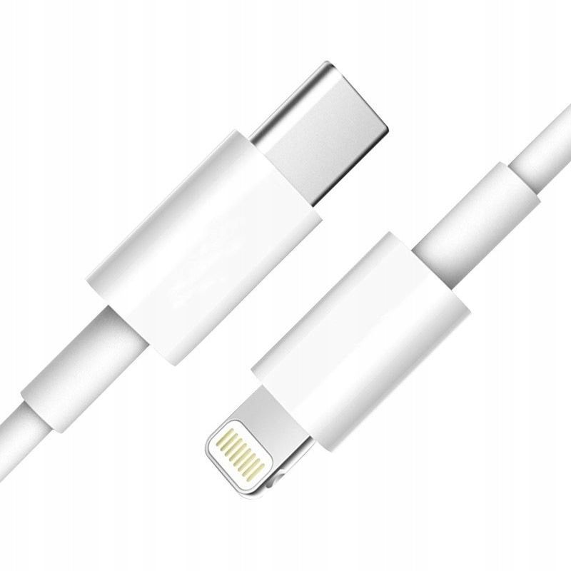 Szybka Ładowarka do iPhone 20W + Kabel 1 M USB C Lighting Kostka