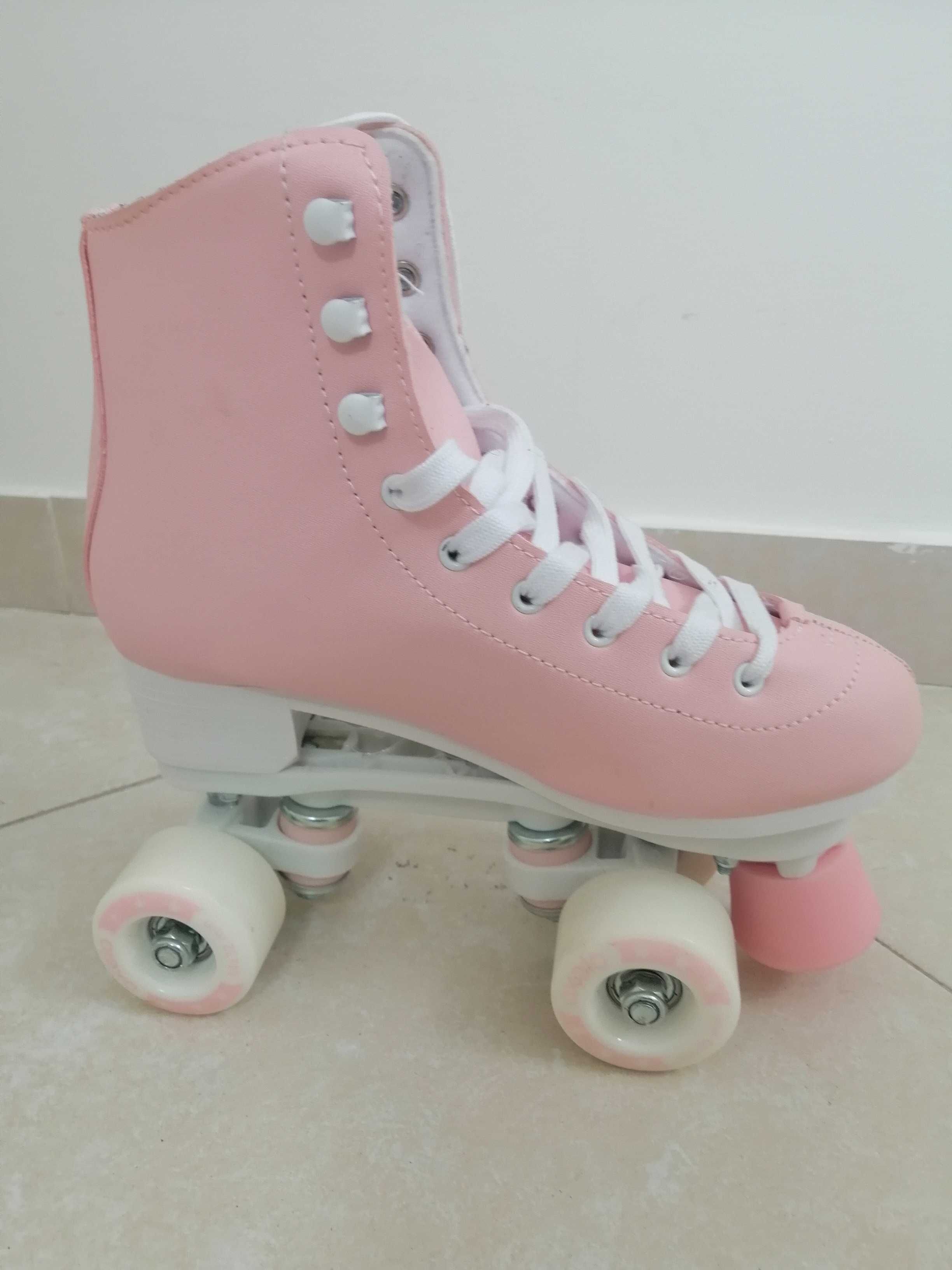 Patins dePatins de Patinagem Artística Rosa, Nº37, Oxelo, Decathlon