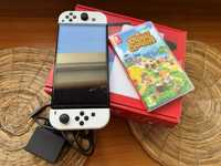 Nintendo Switch Oled jak nowe gwarancja Animal Crossing New Horizons
