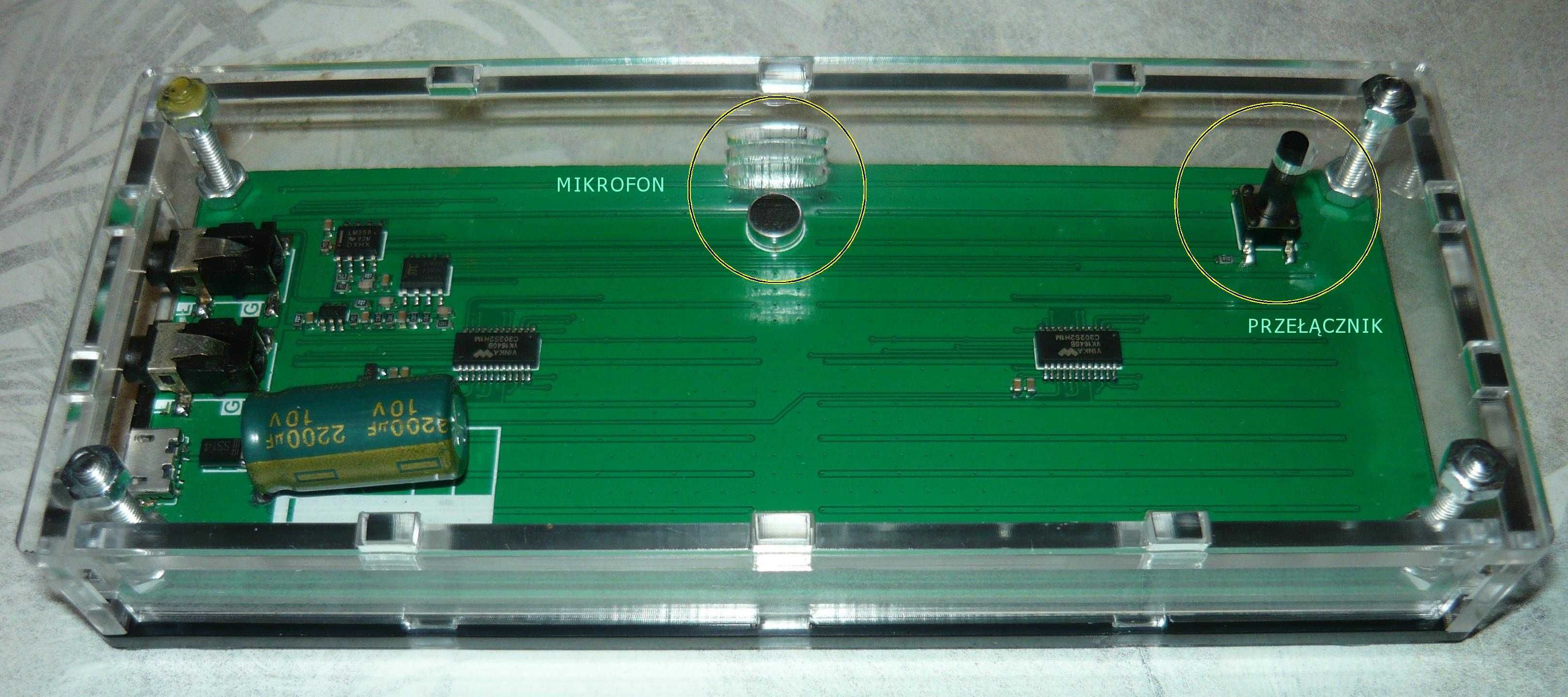 192 LED Analizator wskaźnik 8 Trybów audio spectrum widmo korektor