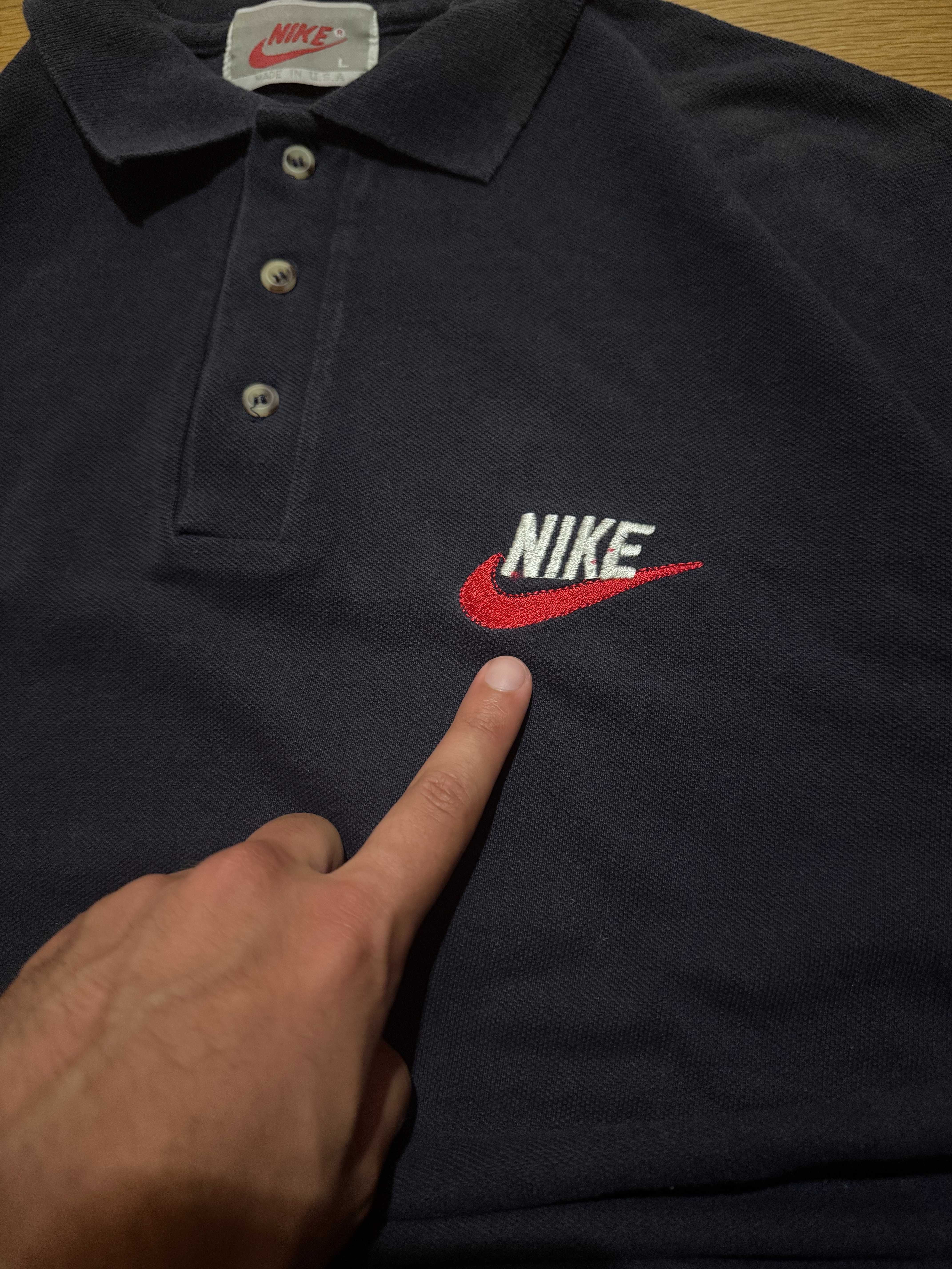 Vintage Nike Polo Shirt Made in USA, 80s/90s