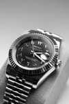 Zegarek Custom Seiko Mod Arabic Czarny Datejust