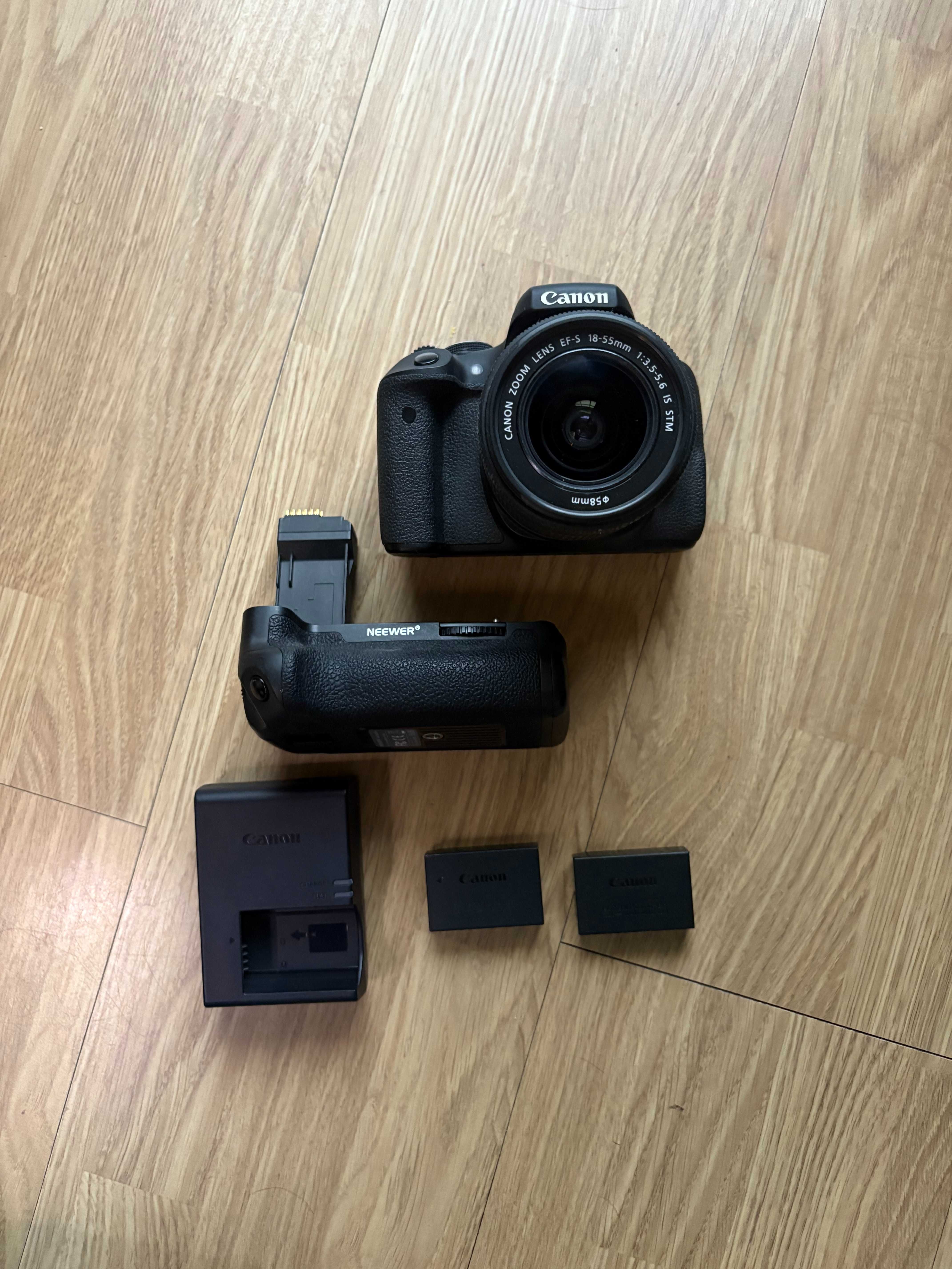 Canon 750d + 18-55mm-550 Disparos - 2 Baterias - Carregador - + Extras