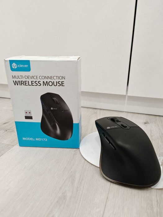 Ергономічна бездротова миша iClever MD172 — Bluetooth + 2.4G mouse