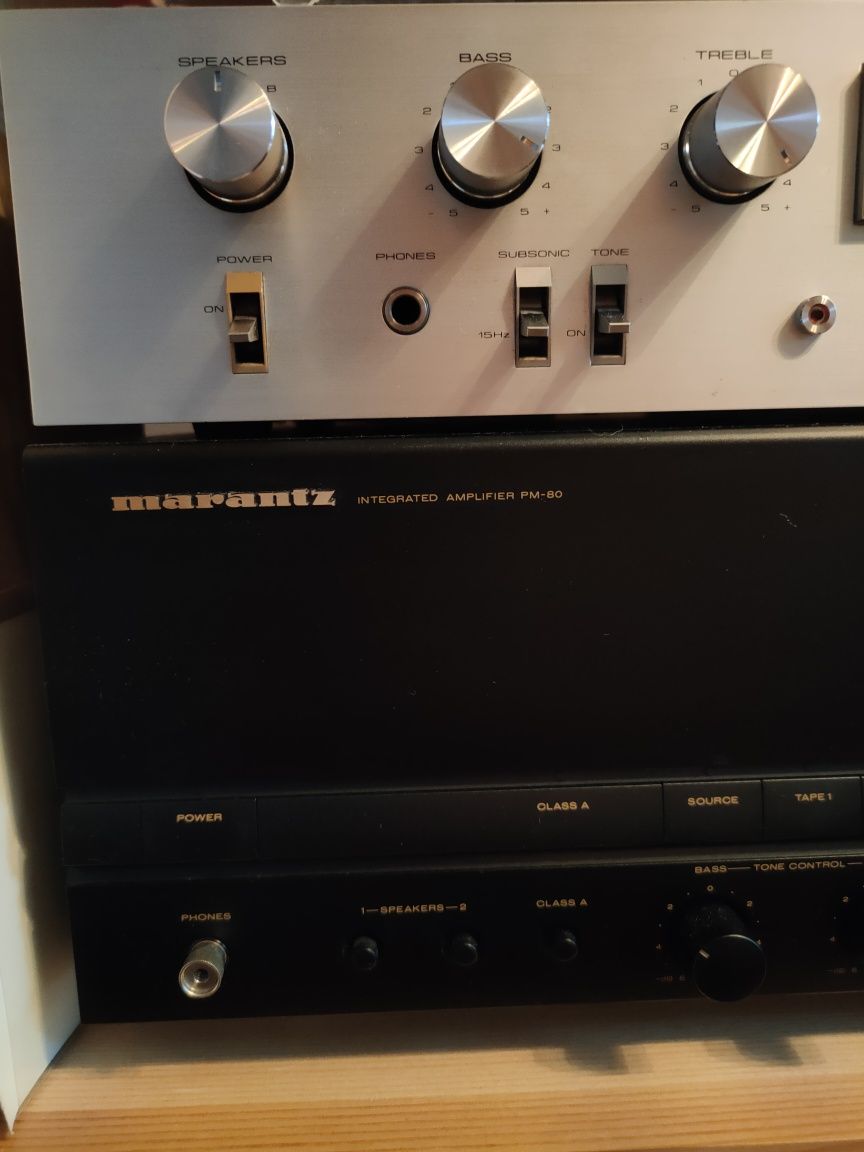 Marantz PM-80  Technics SU-7700K