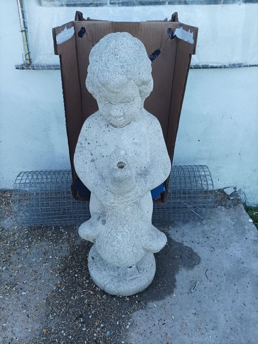 Chafariz boneco de jardim