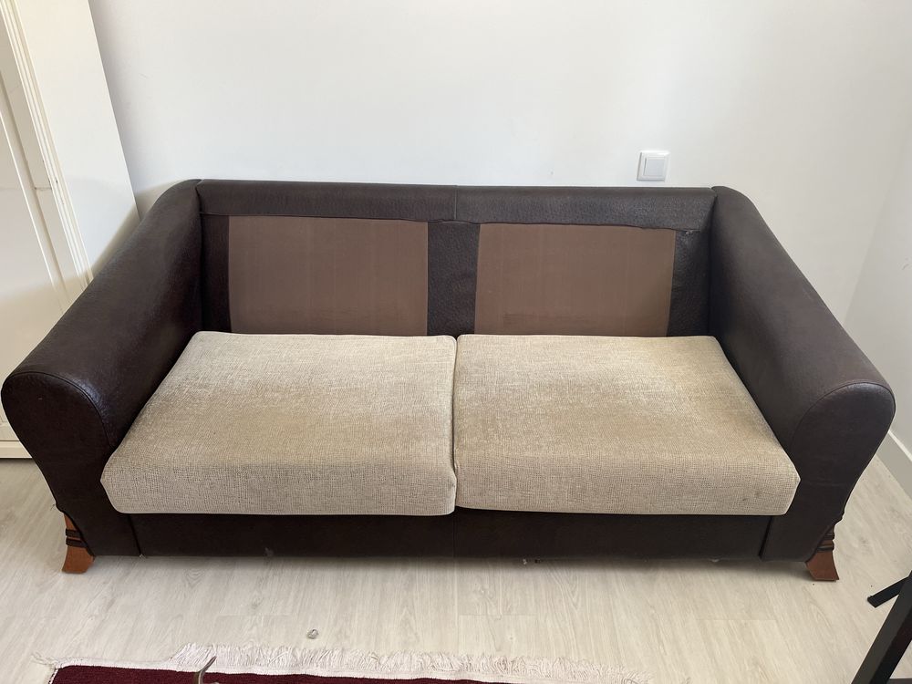 Vendo sofa pele 2lugares