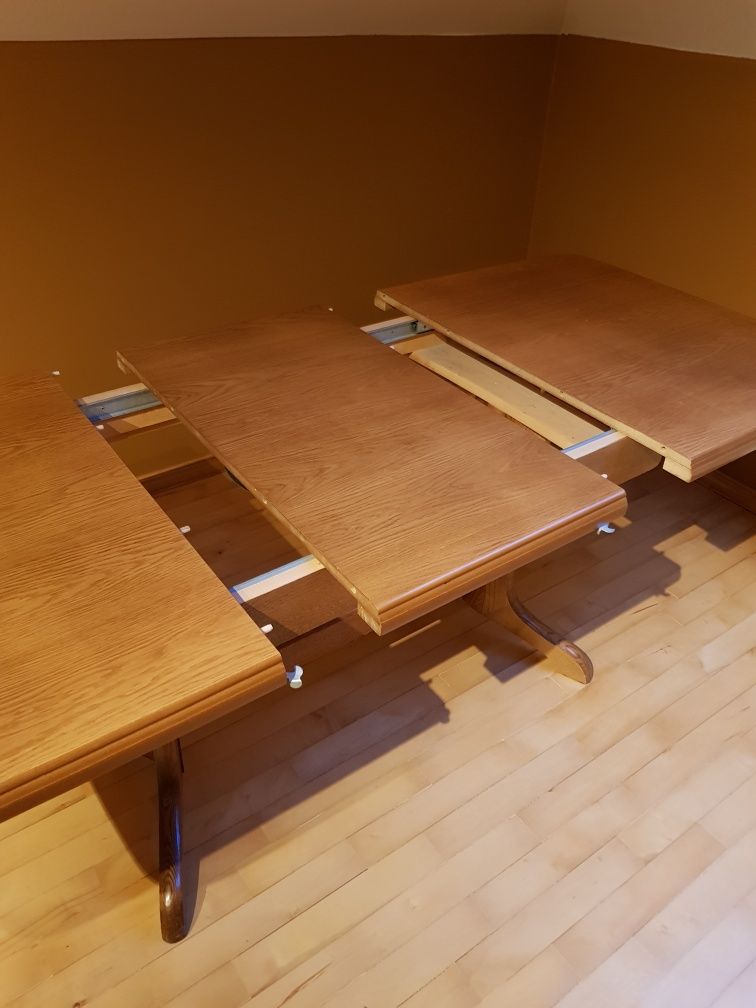 Stół drewniany dębowy 130 x 90 x 73 rozkładany kuchenny