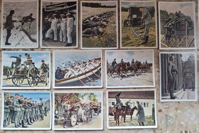 Wklejki z papierosów iii rzesza wehrmacht